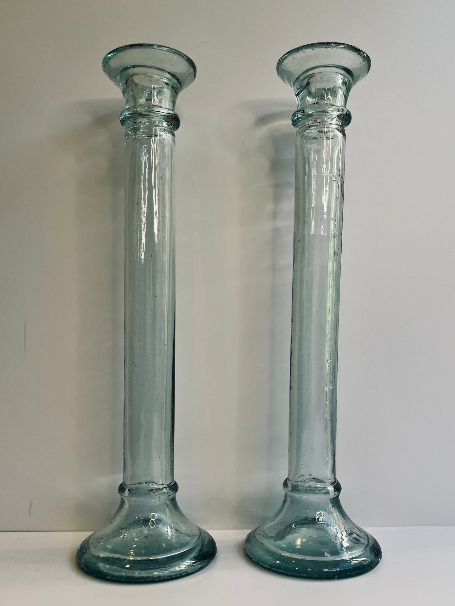 Hand blown candle stick holder or bud vase