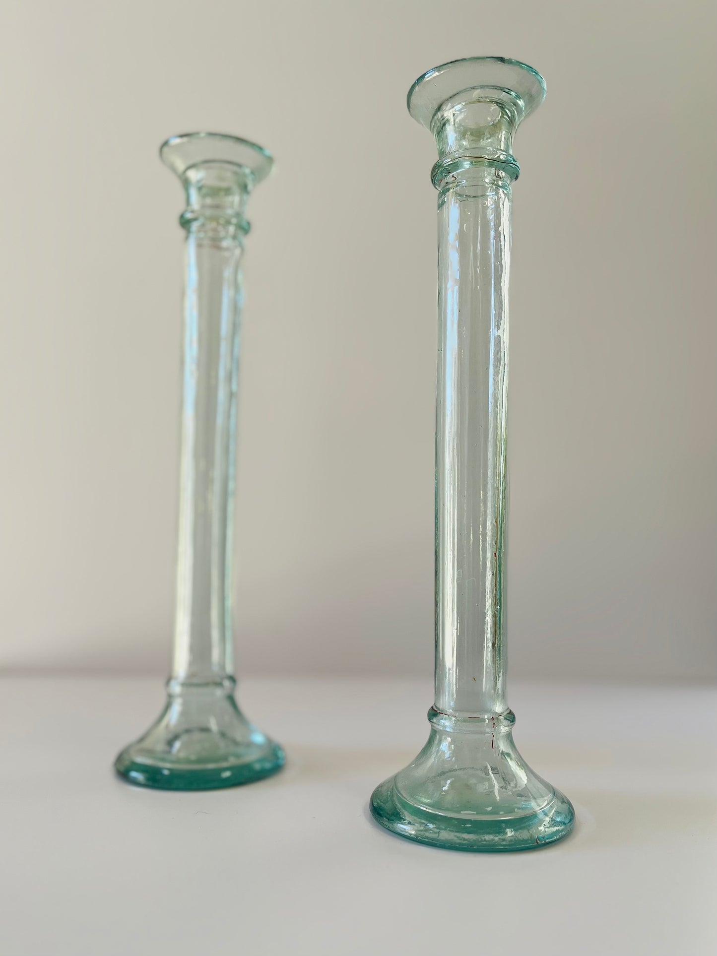 Hand blown candle stick holder or bud vase