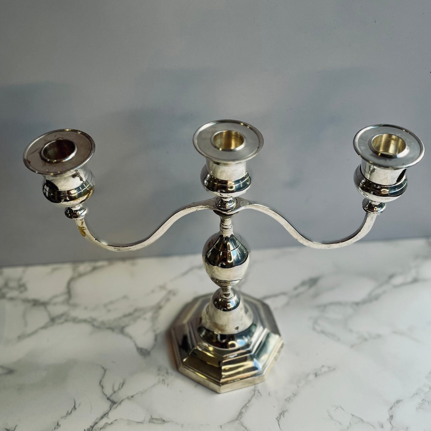 Vintage Silver Plated  Candelabra